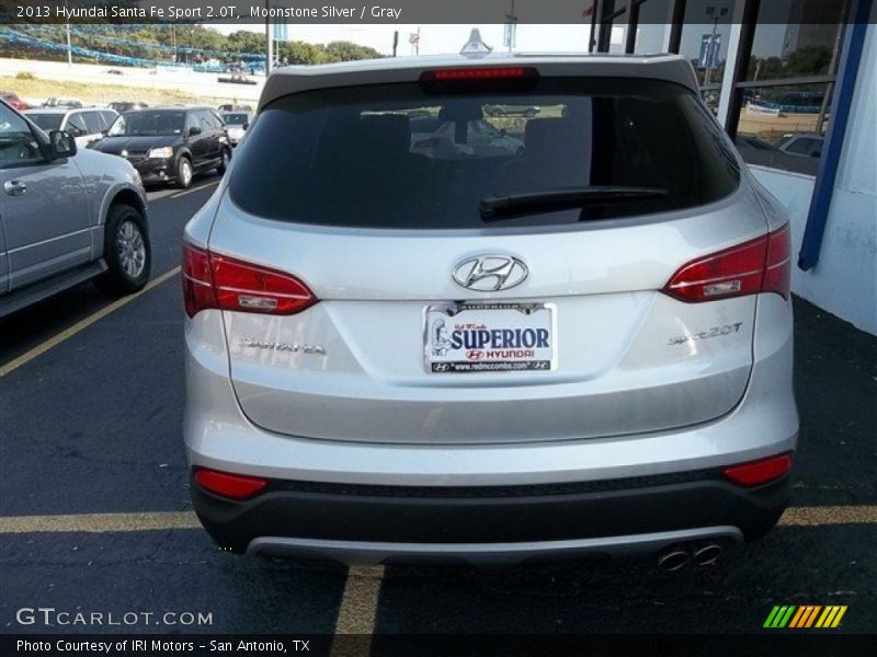 Moonstone Silver / Gray 2013 Hyundai Santa Fe Sport 2.0T