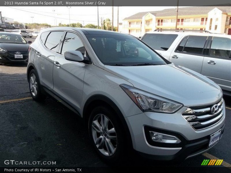 Moonstone Silver / Gray 2013 Hyundai Santa Fe Sport 2.0T