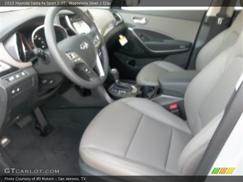 Moonstone Silver / Gray 2013 Hyundai Santa Fe Sport 2.0T