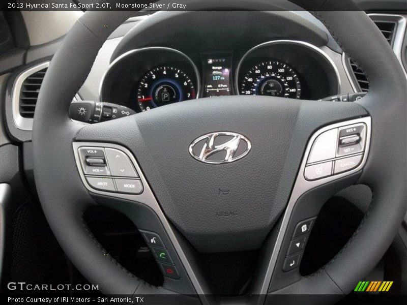 Moonstone Silver / Gray 2013 Hyundai Santa Fe Sport 2.0T