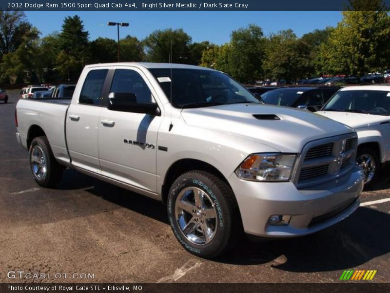 Bright Silver Metallic / Dark Slate Gray 2012 Dodge Ram 1500 Sport Quad Cab 4x4