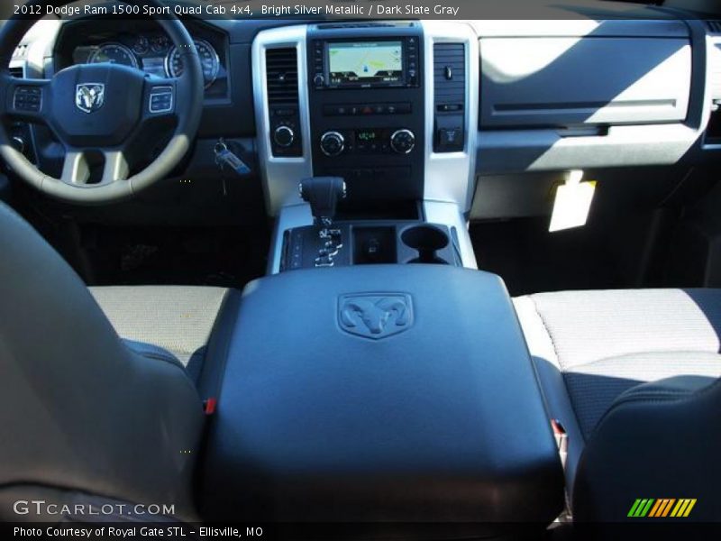 Bright Silver Metallic / Dark Slate Gray 2012 Dodge Ram 1500 Sport Quad Cab 4x4