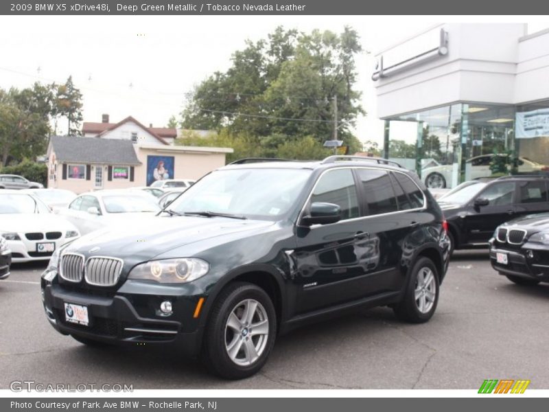 Deep Green Metallic / Tobacco Nevada Leather 2009 BMW X5 xDrive48i