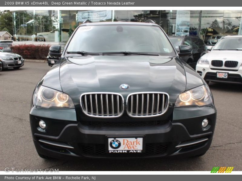 Deep Green Metallic / Tobacco Nevada Leather 2009 BMW X5 xDrive48i