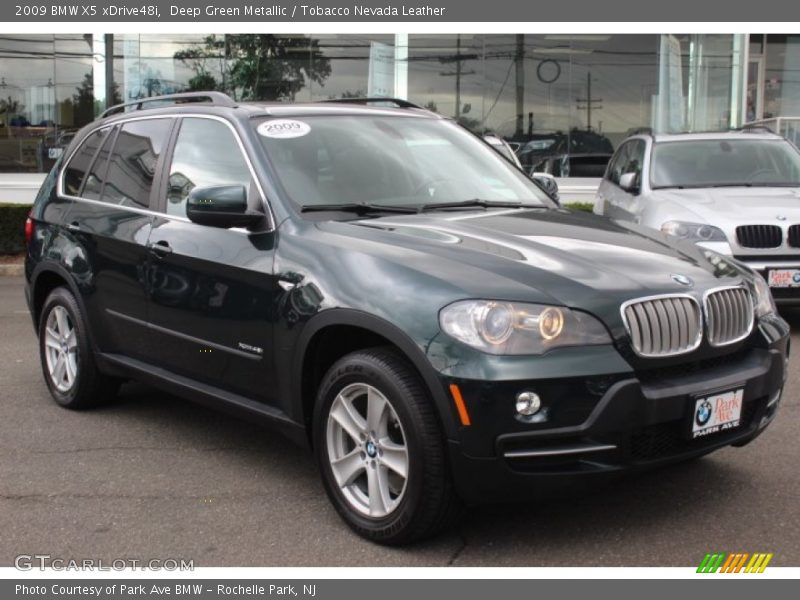 Deep Green Metallic / Tobacco Nevada Leather 2009 BMW X5 xDrive48i