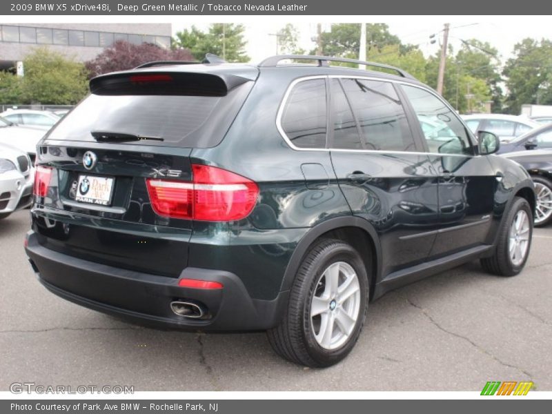 Deep Green Metallic / Tobacco Nevada Leather 2009 BMW X5 xDrive48i