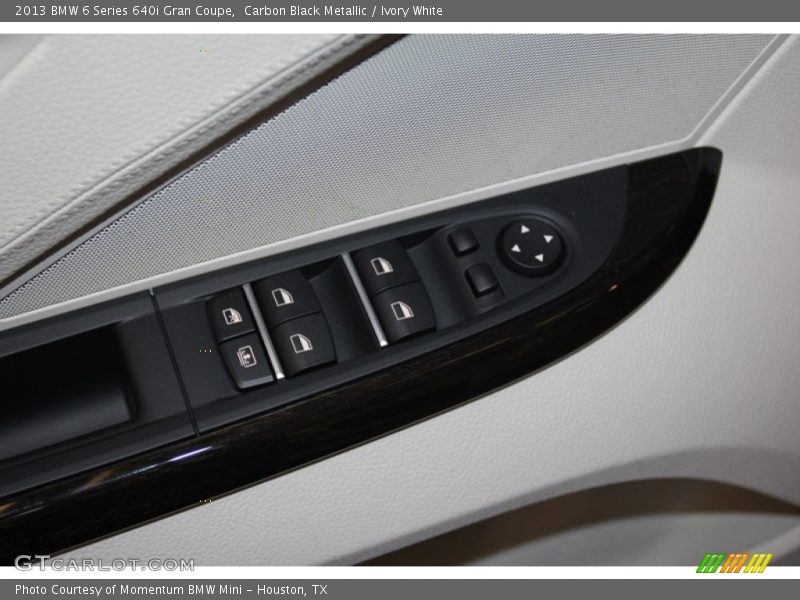 Carbon Black Metallic / Ivory White 2013 BMW 6 Series 640i Gran Coupe