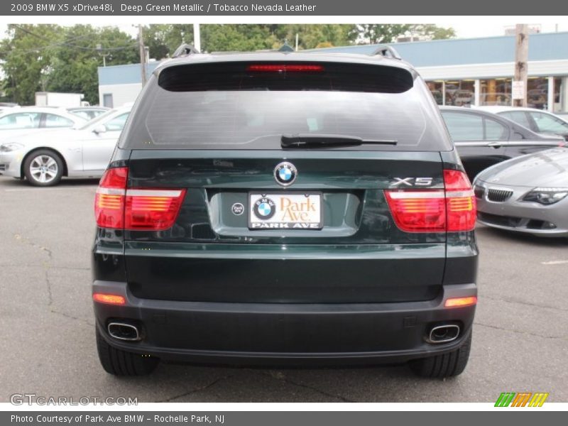 Deep Green Metallic / Tobacco Nevada Leather 2009 BMW X5 xDrive48i