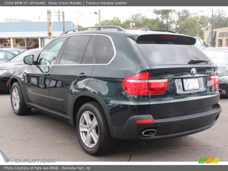 Deep Green Metallic / Tobacco Nevada Leather 2009 BMW X5 xDrive48i