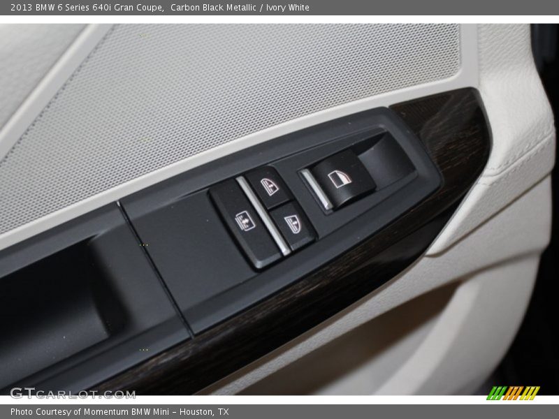 Carbon Black Metallic / Ivory White 2013 BMW 6 Series 640i Gran Coupe