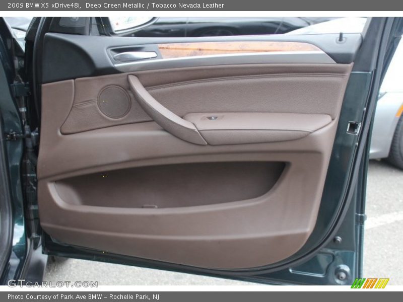 Deep Green Metallic / Tobacco Nevada Leather 2009 BMW X5 xDrive48i