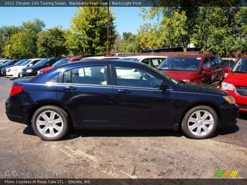 Blackberry Pearl Coat / Black/Light Frost 2012 Chrysler 200 Touring Sedan