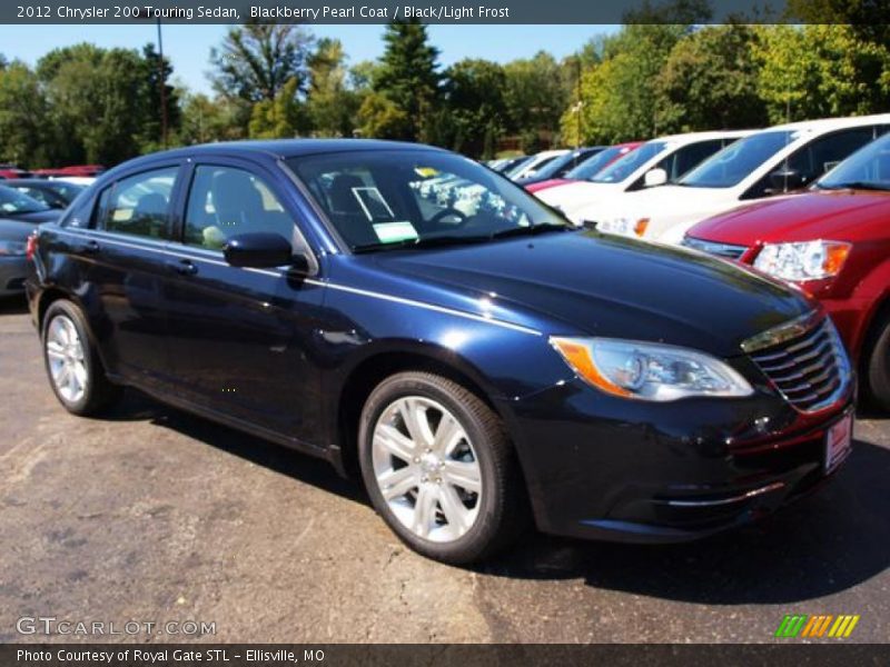 Blackberry Pearl Coat / Black/Light Frost 2012 Chrysler 200 Touring Sedan