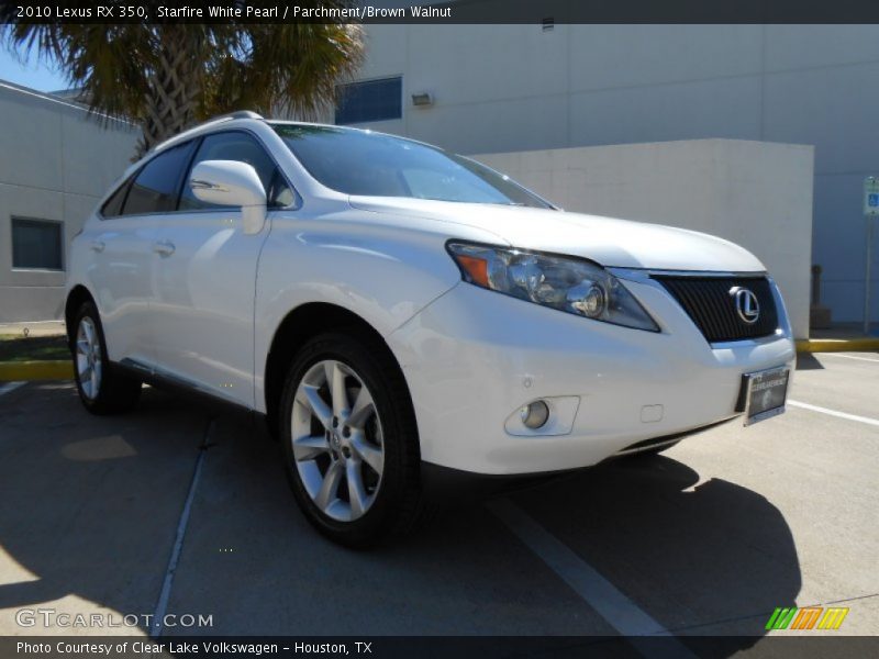 Starfire White Pearl / Parchment/Brown Walnut 2010 Lexus RX 350