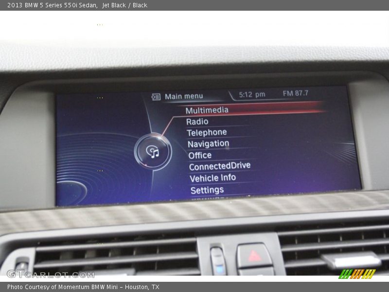 Jet Black / Black 2013 BMW 5 Series 550i Sedan
