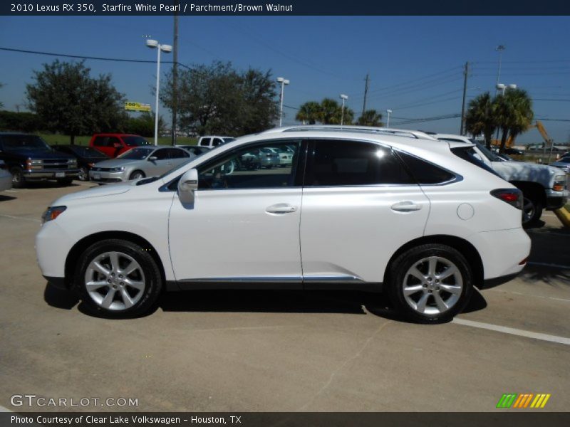 Starfire White Pearl / Parchment/Brown Walnut 2010 Lexus RX 350