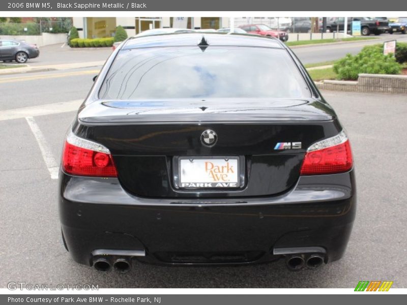 Black Sapphire Metallic / Black 2006 BMW M5