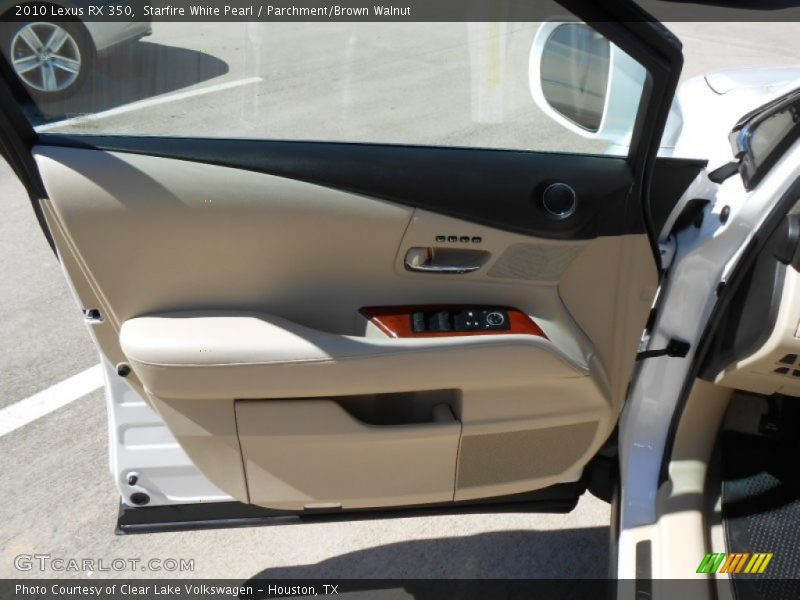 Starfire White Pearl / Parchment/Brown Walnut 2010 Lexus RX 350