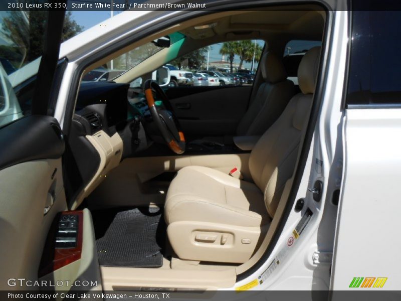 Starfire White Pearl / Parchment/Brown Walnut 2010 Lexus RX 350