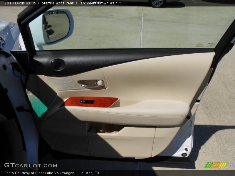 Starfire White Pearl / Parchment/Brown Walnut 2010 Lexus RX 350