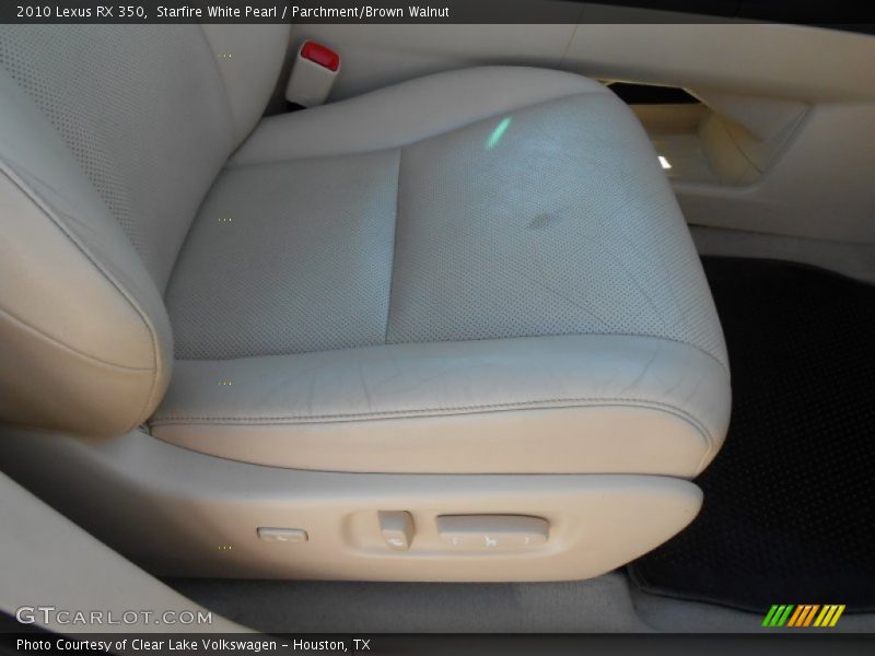 Starfire White Pearl / Parchment/Brown Walnut 2010 Lexus RX 350