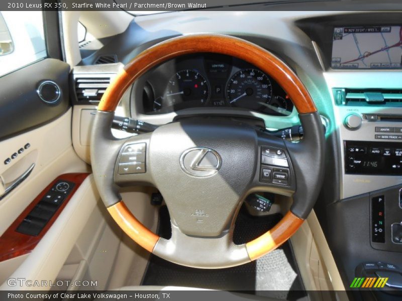 Starfire White Pearl / Parchment/Brown Walnut 2010 Lexus RX 350
