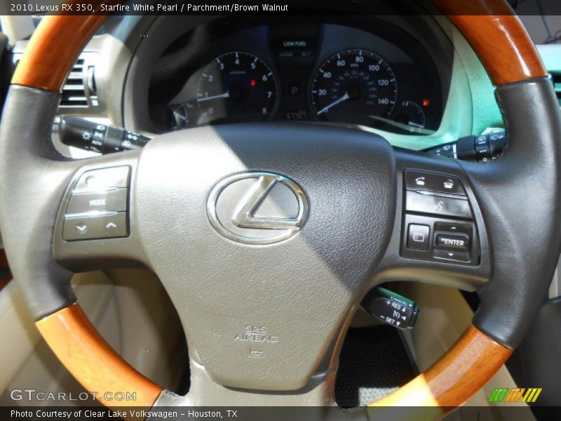 Starfire White Pearl / Parchment/Brown Walnut 2010 Lexus RX 350