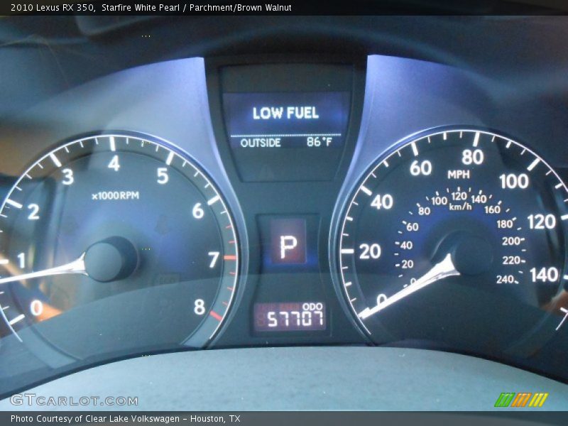Starfire White Pearl / Parchment/Brown Walnut 2010 Lexus RX 350