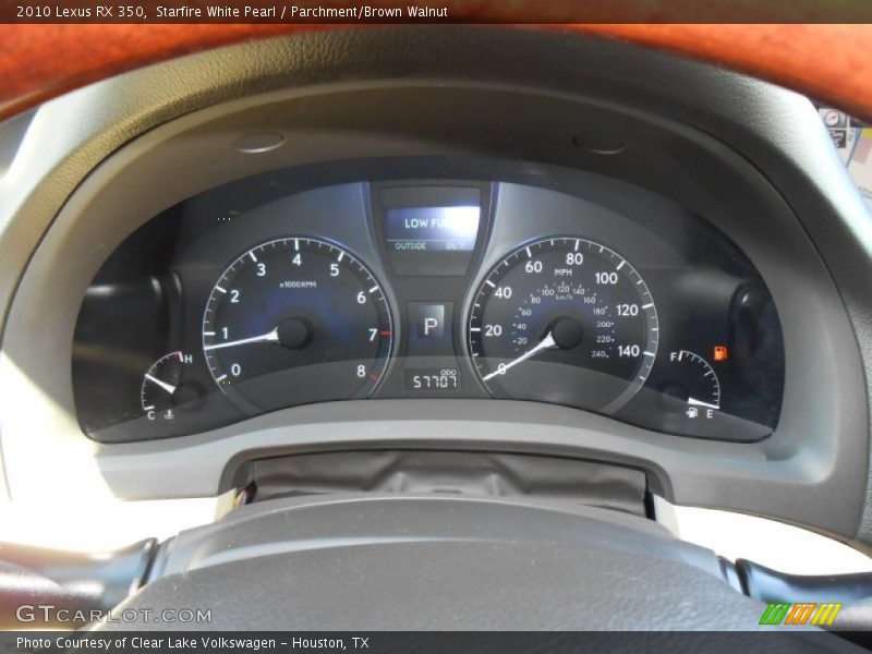 Starfire White Pearl / Parchment/Brown Walnut 2010 Lexus RX 350