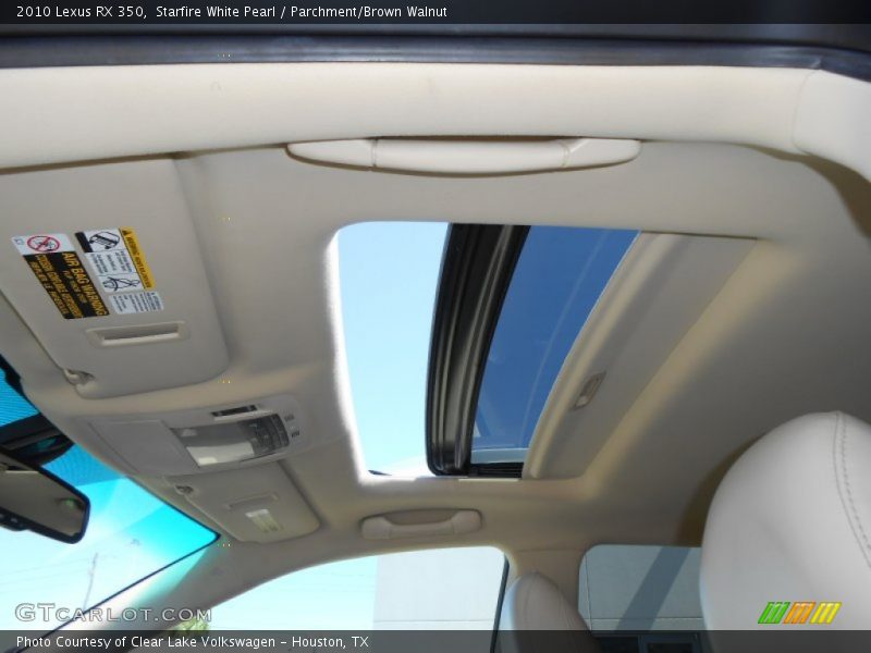 Starfire White Pearl / Parchment/Brown Walnut 2010 Lexus RX 350