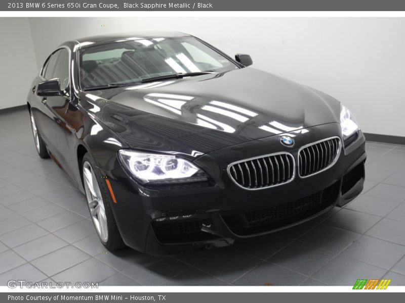 Black Sapphire Metallic / Black 2013 BMW 6 Series 650i Gran Coupe