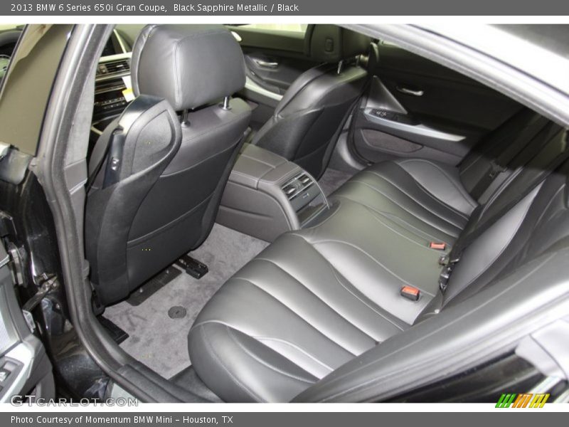 Rear Seat of 2013 6 Series 650i Gran Coupe