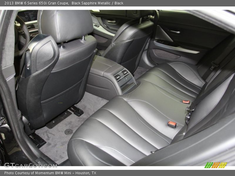 Rear Seat of 2013 6 Series 650i Gran Coupe