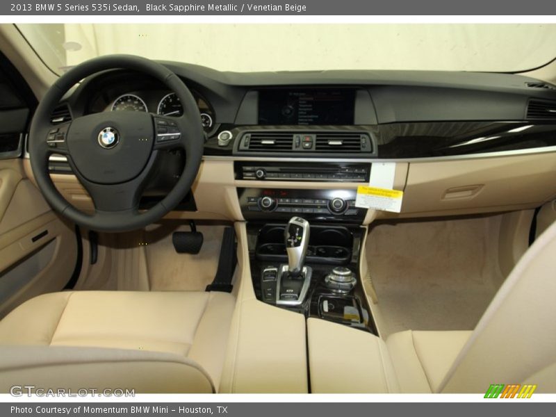 Black Sapphire Metallic / Venetian Beige 2013 BMW 5 Series 535i Sedan