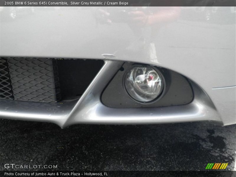 Silver Grey Metallic / Cream Beige 2005 BMW 6 Series 645i Convertible