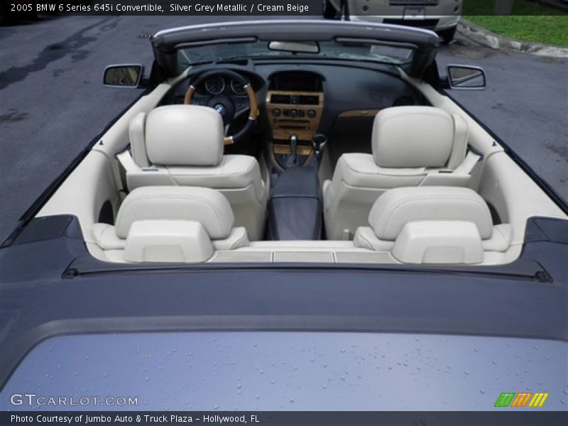 Silver Grey Metallic / Cream Beige 2005 BMW 6 Series 645i Convertible