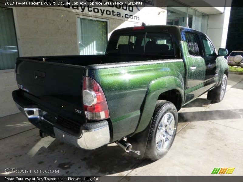 Spruce Green Mica / Graphite 2013 Toyota Tacoma V6 SR5 Double Cab 4x4