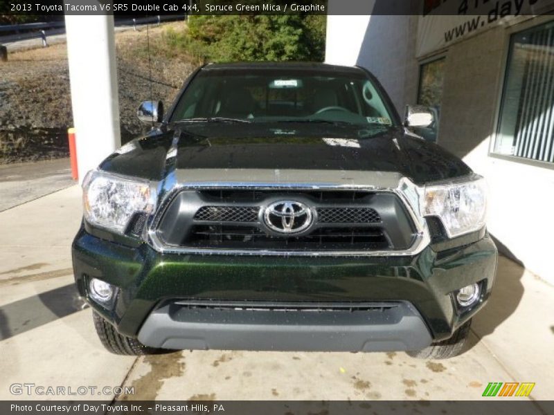 Spruce Green Mica / Graphite 2013 Toyota Tacoma V6 SR5 Double Cab 4x4
