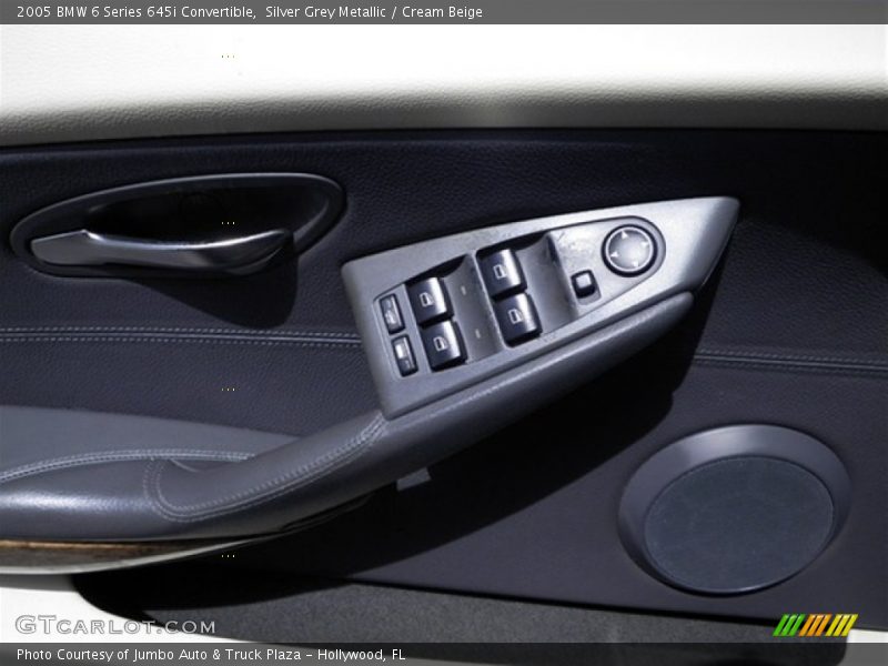 Silver Grey Metallic / Cream Beige 2005 BMW 6 Series 645i Convertible