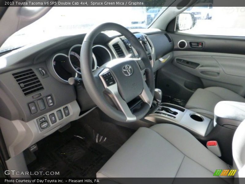 Spruce Green Mica / Graphite 2013 Toyota Tacoma V6 SR5 Double Cab 4x4