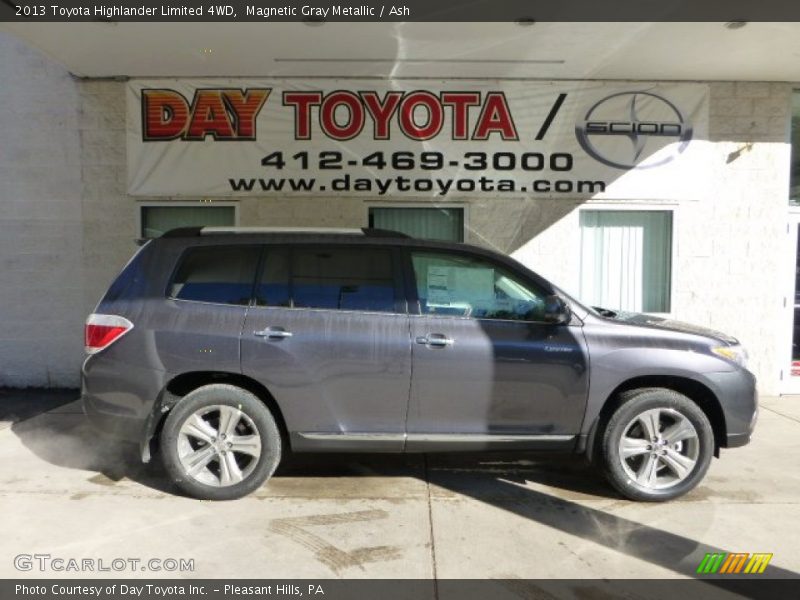 Magnetic Gray Metallic / Ash 2013 Toyota Highlander Limited 4WD