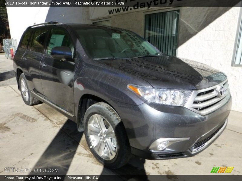 Magnetic Gray Metallic / Ash 2013 Toyota Highlander Limited 4WD