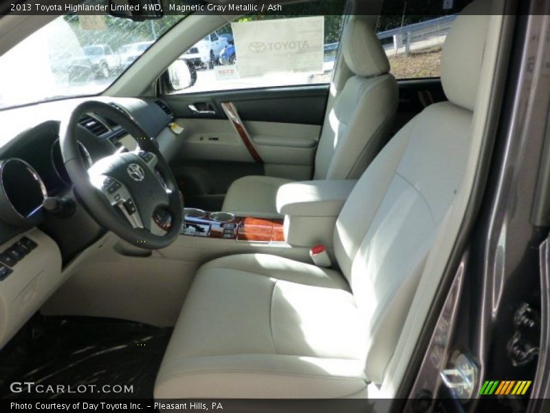 Magnetic Gray Metallic / Ash 2013 Toyota Highlander Limited 4WD