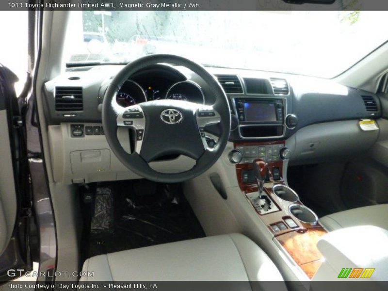 Magnetic Gray Metallic / Ash 2013 Toyota Highlander Limited 4WD