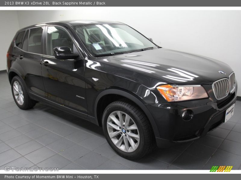 Black Sapphire Metallic / Black 2013 BMW X3 xDrive 28i
