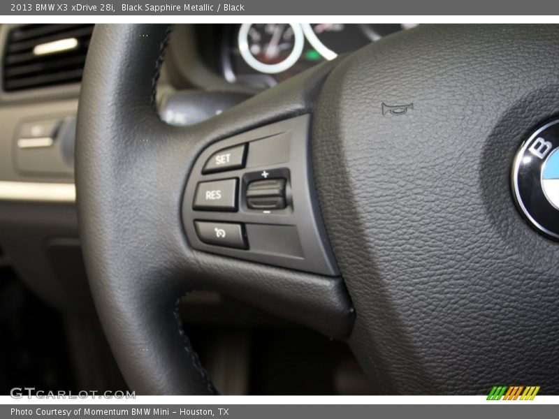 Black Sapphire Metallic / Black 2013 BMW X3 xDrive 28i