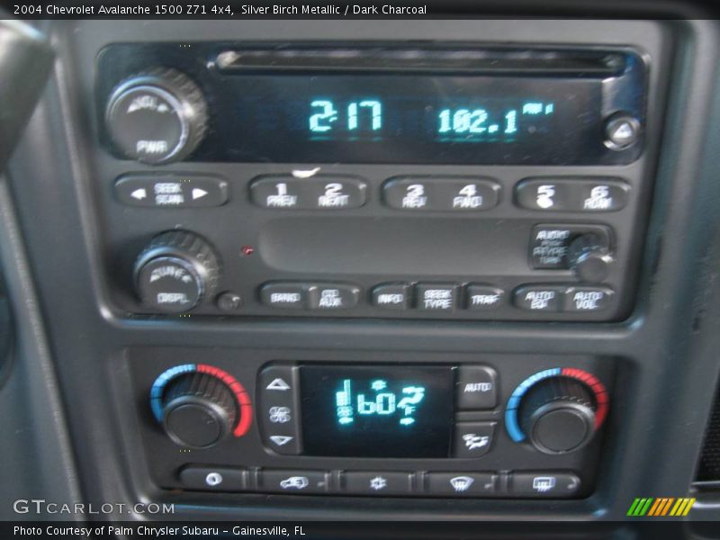 Silver Birch Metallic / Dark Charcoal 2004 Chevrolet Avalanche 1500 Z71 4x4