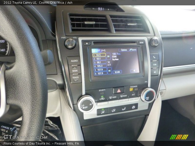 Cosmic Gray Mica / Ash 2012 Toyota Camry LE