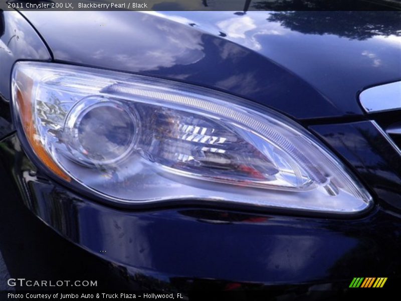 Blackberry Pearl / Black 2011 Chrysler 200 LX