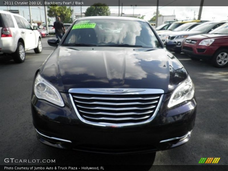 Blackberry Pearl / Black 2011 Chrysler 200 LX